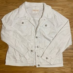 Women’s Brand New White Denim Jacket | Haute Curve